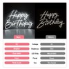 Happy Birthday Neon Sign For Backdrop Large Happy Birthday Light