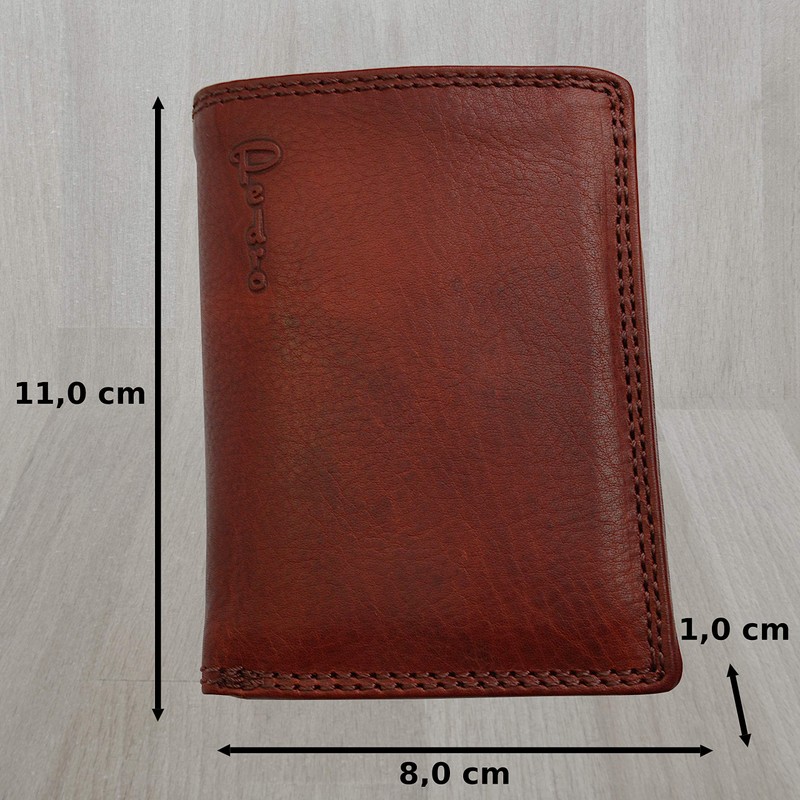 flevado Pedro Vintage Wallet Used Look Leather Red Men's Wallet