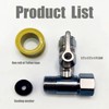 Wasseranschluss Adapter T-Stück,1/2 x 1/2 x 1/4 Zoll,Absperrhahn in T-Form,Wasseranschluss