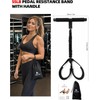 Abahub Ligas de Resistencia para Ejercicio con Pedal y Mango