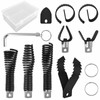9Pcs Drain Snake Drill Attachment Cutter and Auger Set for