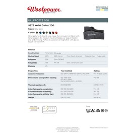 Woolpower Unisex 200 Wrist Warmers (1 Pair)