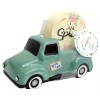 Hello Spring 5-PC SET 4 Coasters & Ceramic Retro Car