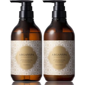 [Japanese shampoo] ARGANSPA (Argan Spa) Shampoo   Treatment 470 mL each beauty salon exclusive product, salon damage care, dense foam, oriental herb scent shampoo