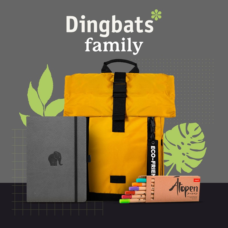Dingbats* Wildlife Dotted Journal A5 - Vegan Leather Soft Cover,