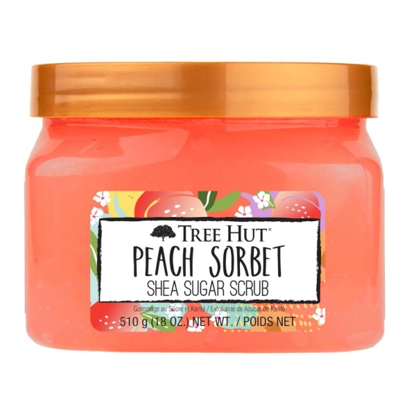 Tree Hut Peach Sorbet Shea Sugar Scrub, 18 oz, Ultra