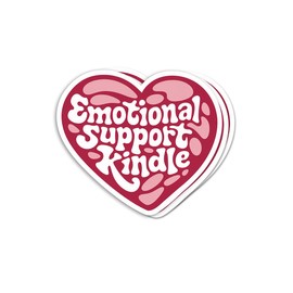 (3pcs) Emotional Support Kindle Sticker - Bookish Sticker - Book Lover Gift - Bookish Merch - Kindle Sticker - Smut Reader - Reading Lover - E-Reader