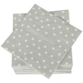 High-Quality Napkins (Pack of 40) 33 x 33 cm, 3-Ply Party Napkins with Star Kitchen Motif for Parties, Birthdays or Celebrations