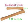 12" Sauerkraut Pounder Natural Beech Wood smasher for Fermentation Crocks