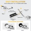 Upgrade Highway Footpegs, 1.25" Motorcycle Highway Pegs Long Angled Adjustable