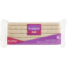 Sculpey Premo Polymer Oven-Bake Clay, Opal, Non Toxic, 8 oz. bar, Great for Jewelry Making, Holiday, DIY, Mixed Media and Home décor Projects. Premium Clay Perfect for clayers and Artists.