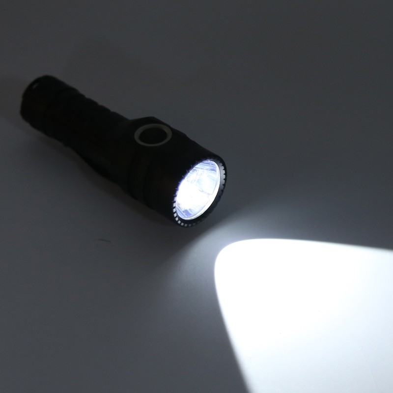 Rechargeable Flashlights Long Illuminating Distance 5 Level Adjustable DualSwitch USB