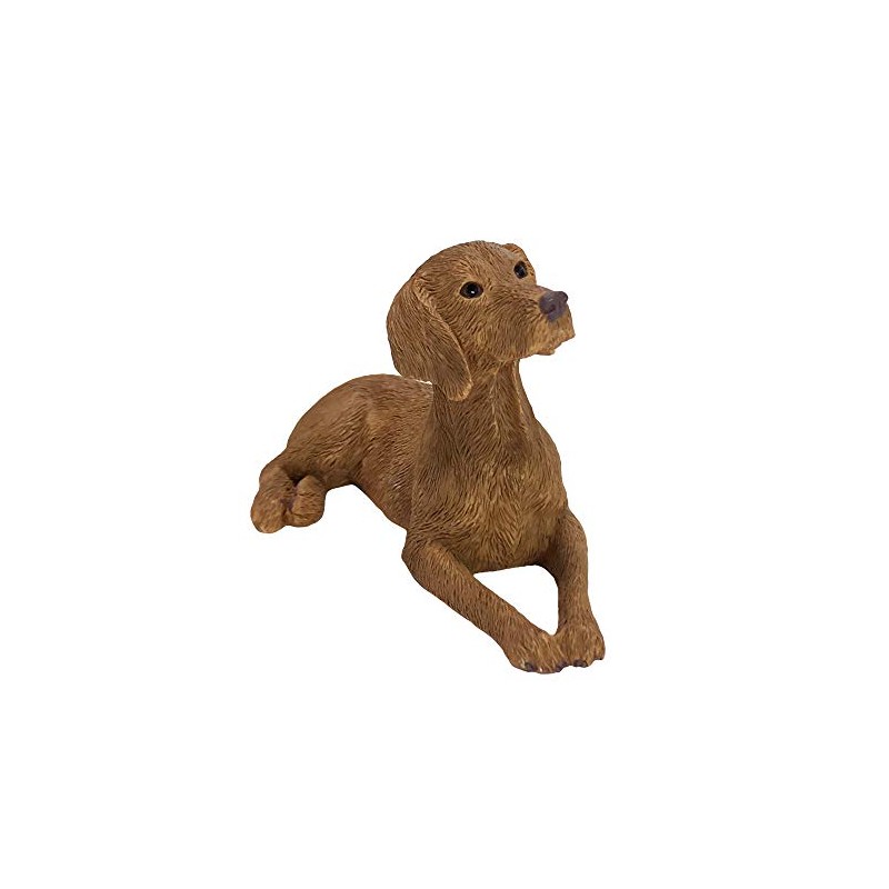 Sandicast Small Size Vizsla Sculpture, Lying