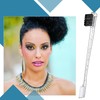 Geiserailie 3 Pcs Slick Back Hair Brush Set Bristle Hair