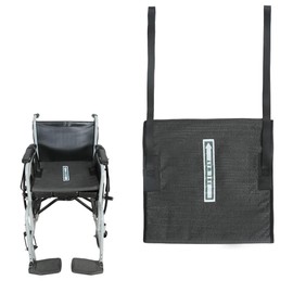 EZHOISLING One Way Tubular Slide Seat Cushion with Handles - Non-Slip Fall Prevention Pad for Elderly/Disabled Use on Any Wheelchair, Chair, or Bed, 17"x17" (Black, One Size with Handles)