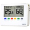 CRECEL CR-1500W Thermometer/Hygrometer, Digital Portable, White