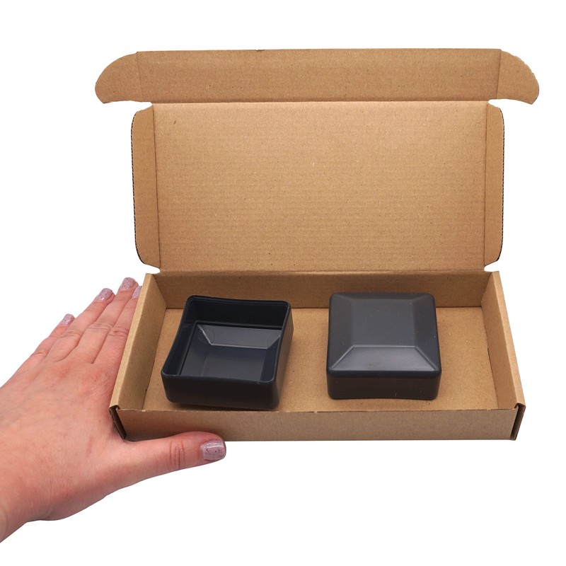 SKIR'CO Set of 2 Square Fence Post Caps 60 x