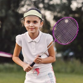 Earssa UPF 50+ Kids Sun Visor Hat for Adjustable Lightweight Golf Runninig Tennis Sport Cap for Girls Boys (White)