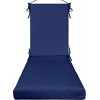 RSH Décor Outdoor Foam Chaise Lounge Chair Cushion, Navy Blue