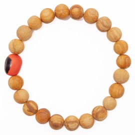 Luna Sundara Palo Santo Charm Bracelet Handmade in Peru Highly Aromatic and Spiritually Cleansing (Palo Santo Small)