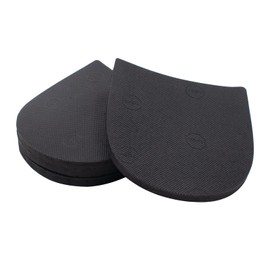 2 Pairs Shoe Repair Rubber Heels, 6 mm Thickness Anti Slip Boot Heel Cuttable Replacement Black Rubber Pad for Men's and Woman's Shoes, 3.5 x 3.7 Inch