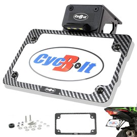 CYCBOLT Fender Eliminator Fit for 2025 Ninja ZX-6R ZX6-R 636 2024 2023 2022 2021 2020 2019 Tail Tidy License Plate Bracket Holder Mount Fit with Turn Signals LED License Plate Light