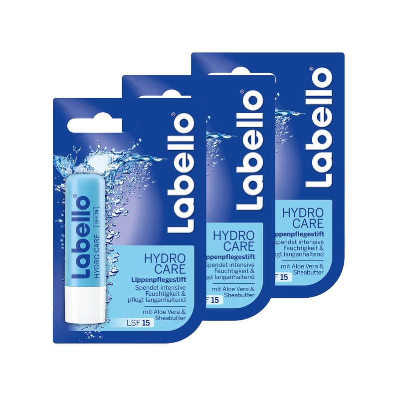 Labello Hydro Care Blister, 3er Pack (3 Stück)