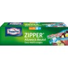 Toppits Toppits Zipper Allzweck-Beutel, reißfeste Spezialfolie, wiederverwendbar, transparent, Füllvolumen 1