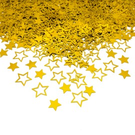 Werich Gold Star Confetti Glitter Sprinkles for Party Table Scatters Decoration Birthday Baby Shower Wedding Party Decor- Shiny, PVC Five-Pointed Stars