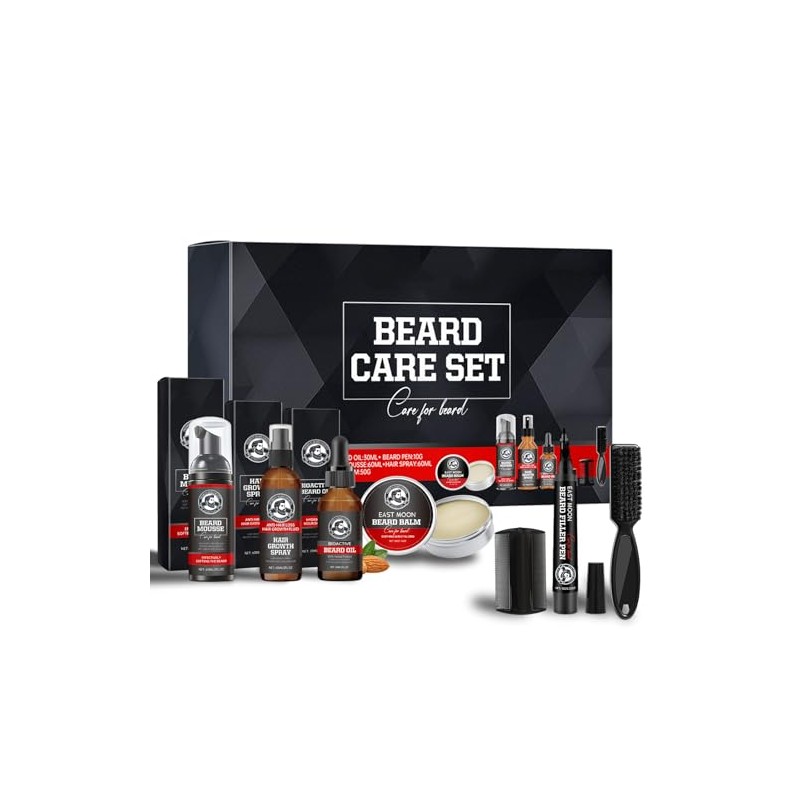 Kit Barba para Hombre 7 en 1,Kit Para Barba para