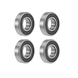TA-VIGOR 4Pcs 6900-2RS Deep Groove Ball Bearings, Z2 10mm x 22mm x 6mm Double Sealed Industrial Bearings, Chrome Steel P0(ABEC1) Skateboard Bearings for Motor Electrical Instrument Equipment