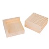 logyues Square Wood Furniture Lifters Solid Wood Bed Riser 3cm