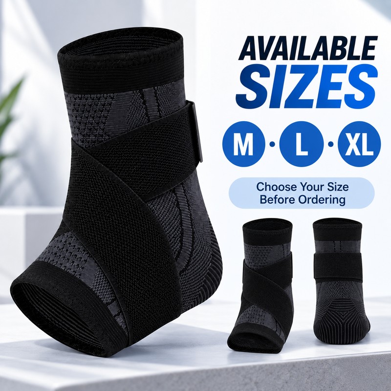Adjustable Ankle Support Brace for Sports & Daily Wear –