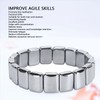 Terahertz Rectangle Bead Bracelet Energy Stone Fashion Unisex Terahertz Elastic