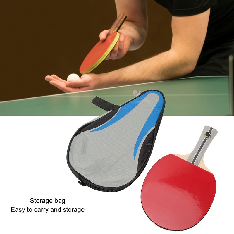 Table Tennis Paddle Double Sided Rubber Training Handshake Table Tennis