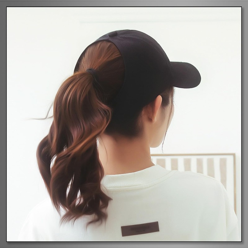 Buzz Selection CAP484 Women's Hat, English Letters, Logo Cap, Brim,