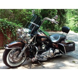 Sled Shields 16.5" DARK TINT replacement windshield compatible with Harley Davidson ROAD KING with 9 hole mount 5/2/2 18% light transmission