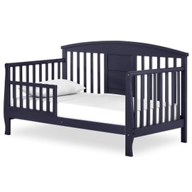 Dream On Me Dallas Toddler Day Bed in Navy Blue, 55x29x31.5 Inch (Pack of 1)