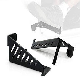 Xprite Metal Steel Front Foot Pegs Rest Pedal for 2007-2018 Jeep Wrangler JK JKU 2DR /4DR - 1 Pair