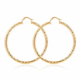 18K Gold Plated Hoop Earrings for women Trendy Twisted Huggie Hoops Earrings Lightweight Large Chunky Earrings 925 Sterling Silver Boho Jewelry for Teen Gift (style 7)