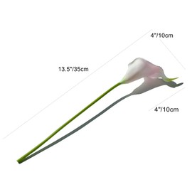 Mandy's 20pcs Light Pink Flowers Artificial Calla Lily Silk Fake Flowers 13.5" for Mother's Day Easter Home Kitchen Wedding Decorations Christmas Centerpiece