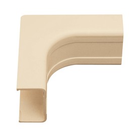 ICC Raceway Inside Corner, Wire Organizer and Cable Management Fitting, Cord Cover for Wall & Floor, 3/4", Pack of 10, Ivory