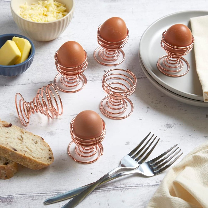 Apollo Copper Egg Cups Set6 WBX, 14x6x9.5