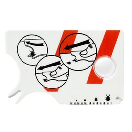 IZyufan Tick Card, Tick Scale Card with Magnifying Glass, Quick Cleaning of Ticks, Tick Card for People, Children, Dogs, Cats