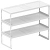 Asiingkel Stackable Expandable Metal Shelf Organizer - Adjustable Wire Storage