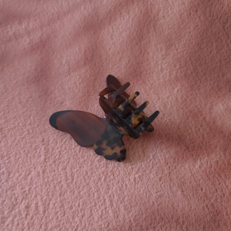 White Spotted Butterfly Hair Clips,Acetate Hair Clip,Star Butterfly Claw Clips