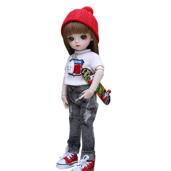 UCanaan BJD Doll 1/6 SD Dolls 12 Inch 18 Ball Jointed Doll DIY Toys with Full Set Clothes Shoes Wig Makeup for Girls-Xaar Best Gitfs for Girls Christmas Birthday