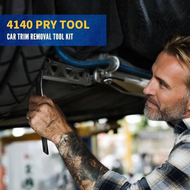 DWH 4140 Pry Bar Trim Removal Tool, Metal Car Panel