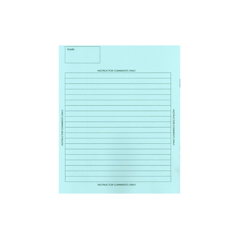 TestingForms.com 8.5" x 11" Examination Blue Book 8 Sheets 16