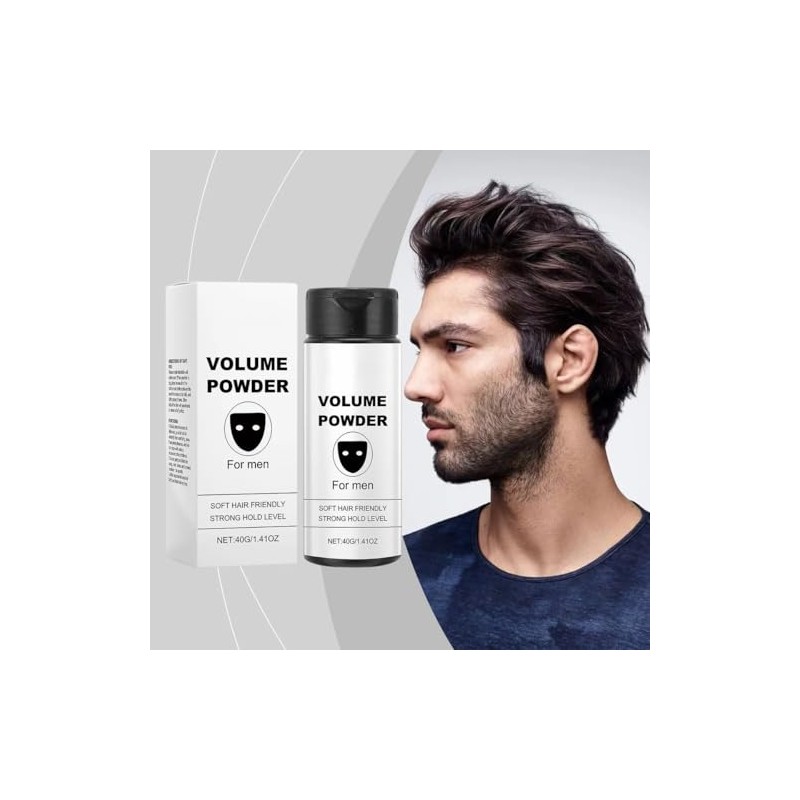 Polvo Voluminizador Cabello Hombres Peinado Polvo Absorbente Grasa Capilar Peinado